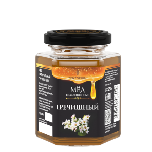 Мед натуральный Гречишный (230 г) 20.5 Руб.